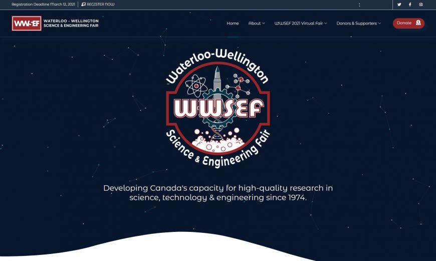 WWSEF Website Homepage